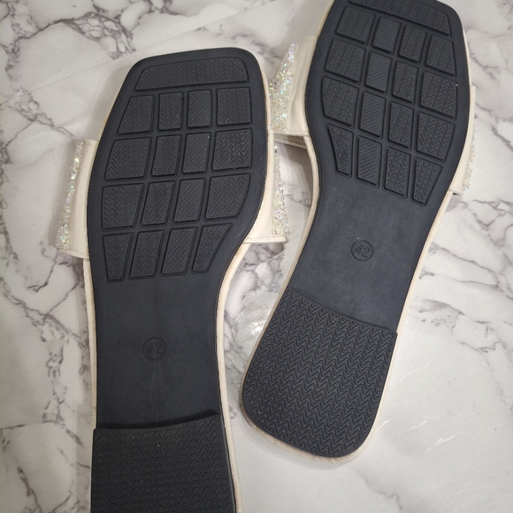 Iridescent Rhinestone Sandals - Picture 7 of 9